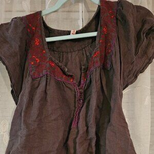 Free people brown top